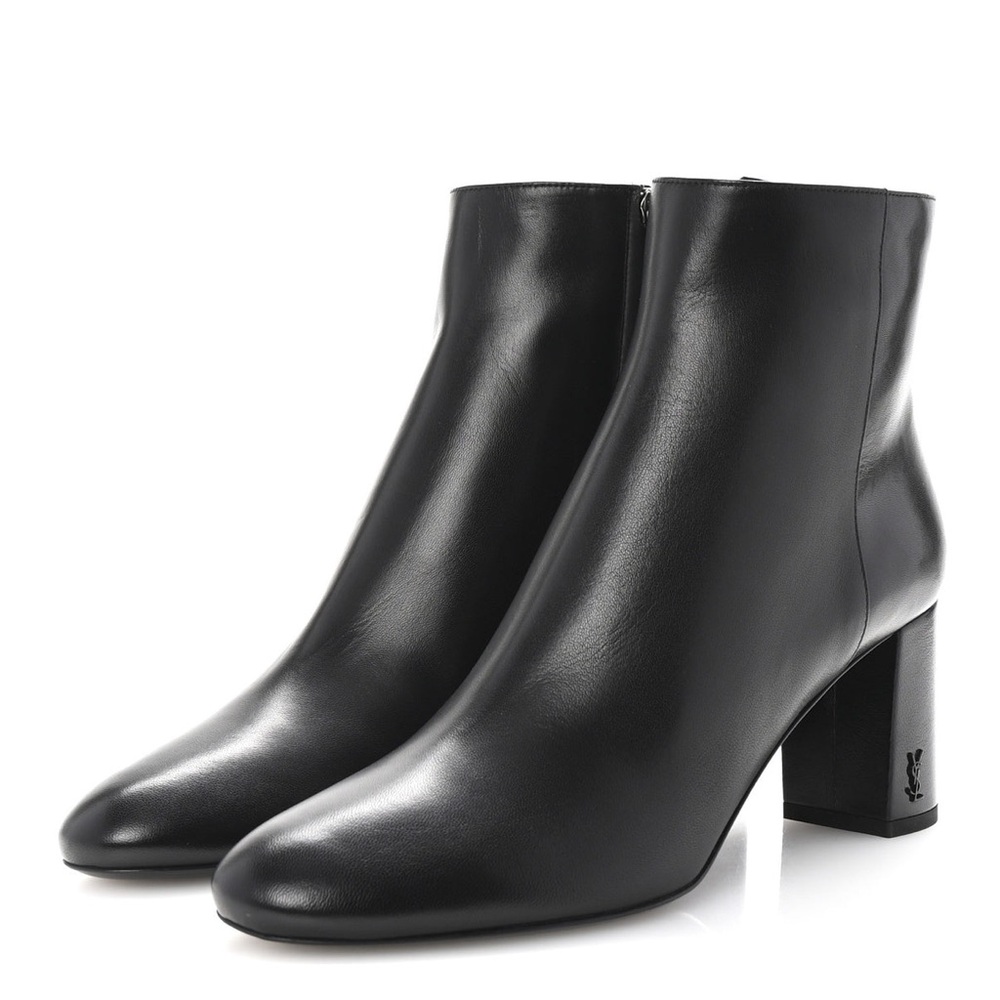Saint Laurent Sleek Black Ankle Booties